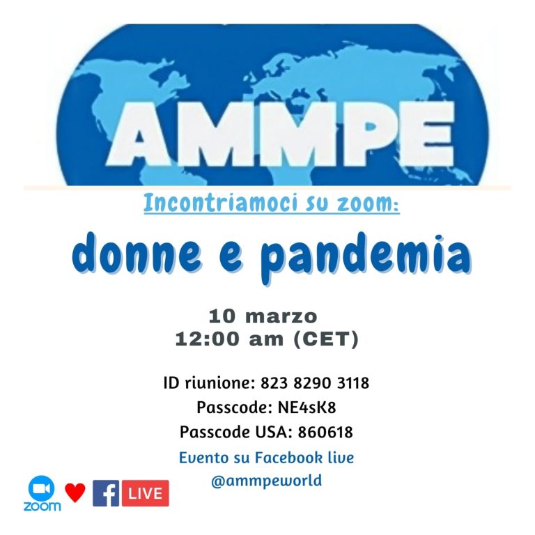 Incontriamoci su Zoom: “Donne e pandemia”