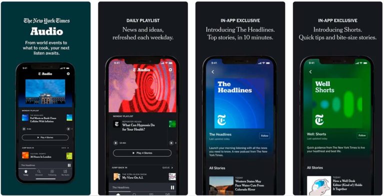 El New York Times anunció  el lanzamiento de su nueva aplicación de audio